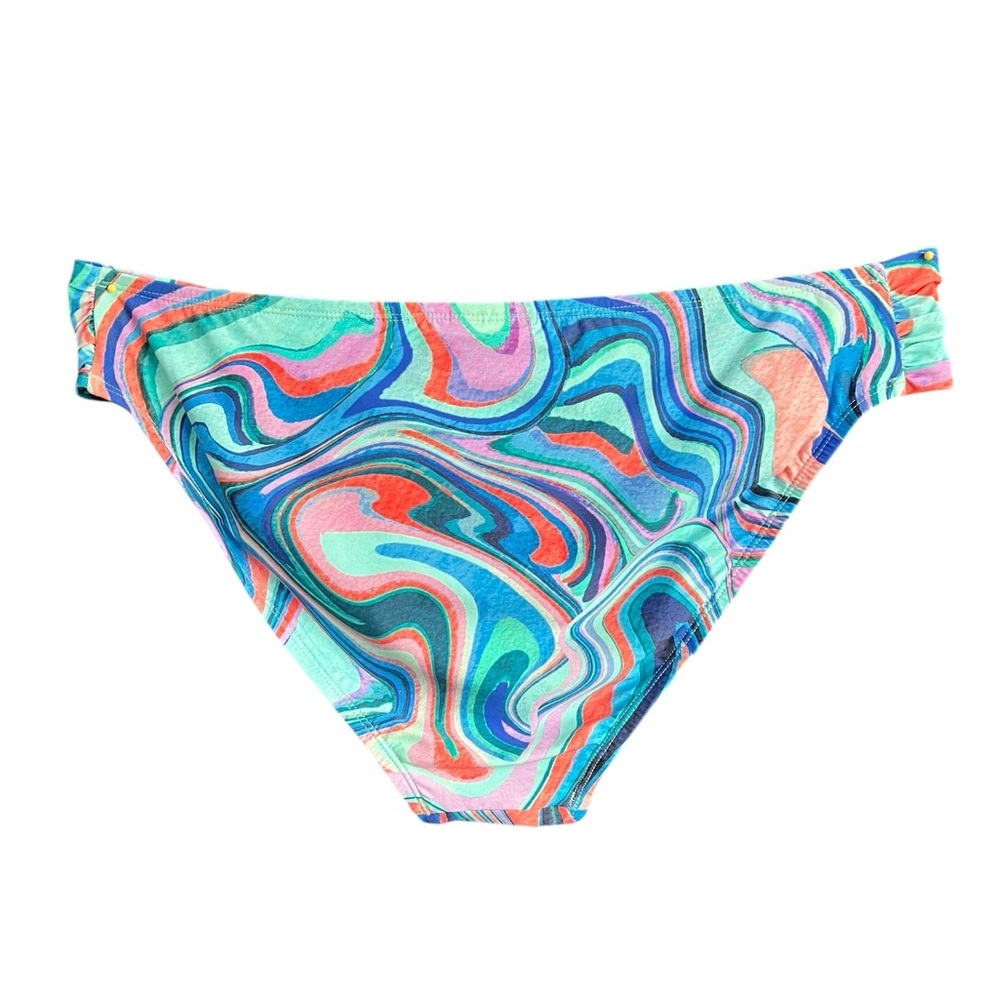 NEW LA BLANCA Colorful Swirl Women's Bikini Bottom - Picture 3 of 6